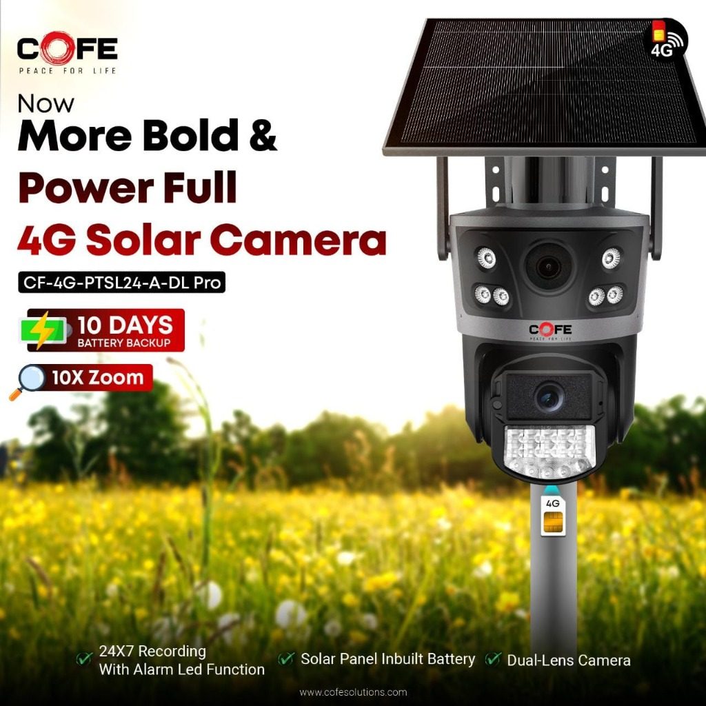 COFE 4G Solar PTZ Camera